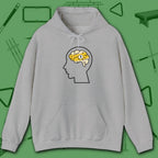 Rack Obsessed Hoodie, in Sport Grey color, billiards shirt, front view