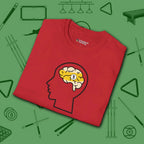 Rack Obsessed T-Shirt, in Red color, billiards shirt, folded view