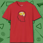 Rack Obsessed T-Shirt, in Red color, billiards shirt, front view