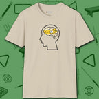 Rack Obsessed T-Shirt, in Sand color, billiards shirt, front view