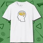 Rack Obsessed T-Shirt, in White color, billiards shirt, front view