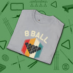 Retro Vibes T-Shirt, in Sport Grey color, billiards shirt, folded view