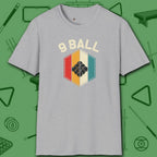Retro Vibes T-Shirt, in Sport Grey color, billiards shirt, front view