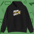 Run It Out 9-Ball Hoodie, front view, in Black style that banks as hard as you do