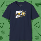 Run It Out 9-Ball T-Shirt, front view, in Navy smart apparel for strategic players