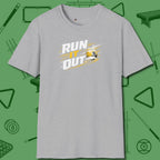 Run It Out 9-Ball T-Shirt, front view, in Sport Grey confidence stitched in every seam