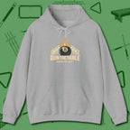 Run the Table Hoodie, front view, in Sport Grey perfect for players with quiet fire