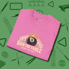Run the Table T-Shirt, folded view, in Azalea from chalk to clutch, look the part