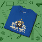 Run the Table T-Shirt, folded view, in Royal a clean fit for the dirtiest safeties