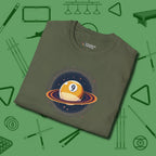 Nine Ball Saturn T-Shirt, folded view, in Military Green a clean fit for the dirtiest safeties