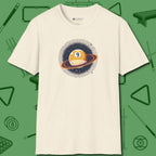 Nine Ball Saturn T-Shirt, front view, in Natural it’s not a hobby — it’s a lifestyle