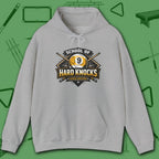 School of Hard Knocks Hoodie, in Sport Grey color, billiards hoodie, front view
