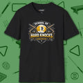 School of Hard Knocks T-Shirt, in Black color, billiards shirt, front view