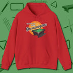 Shenanigans Style Hoodie, front view, in Red ideal for clean hits and clean fits