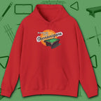 Shenanigans Style Pool Hoodie, in Red color, billiards hoodie, front view