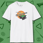 Shenanigans Style Pool T-Shirt, in White color, billiards shirt, front view