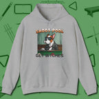 Shoot Get Bitches Hoodie, front view, in Sport Grey it’s not a hobby — it’s a lifestyle