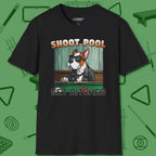 Shoot Get Bitches T-Shirt, front view, in Black for players who live the game