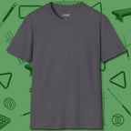 Skull & Chains Nine Ball T-Shirt, front view, in Charcoal