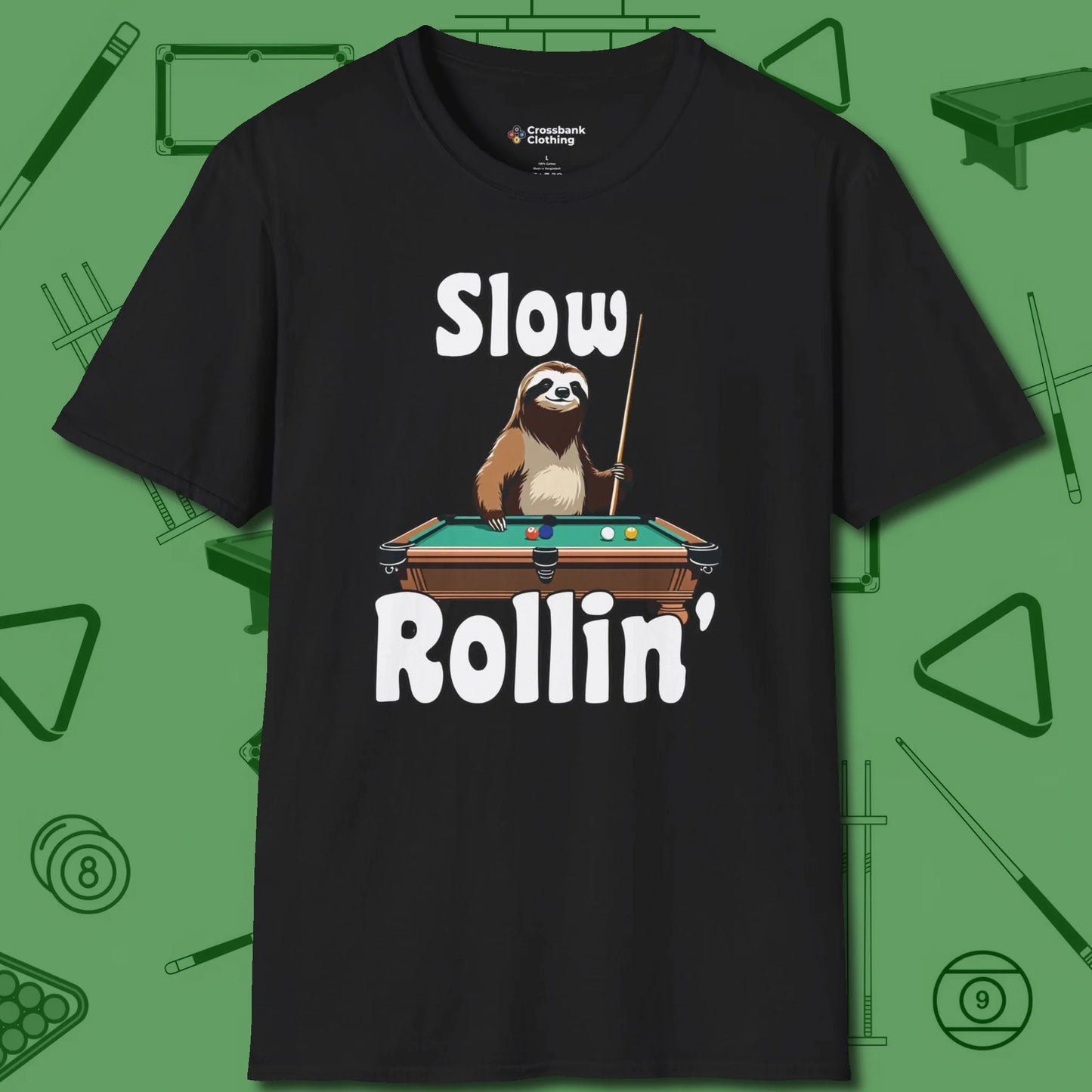 Slow Rollin' Sloth Pool T-Shirt