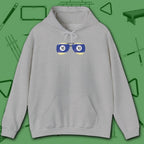 Smooth Shades Hoodie, in Sport Grey color, billiards shirt, front view