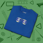 Smooth Shades T-Shirt, in Royal color, billiards shirt, folded view