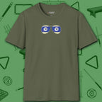 Smooth Shades T-Shirt, in Military Green color, billiards shirt, front view