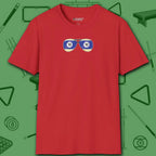 Smooth Shades T-Shirt, in Red color, billiards shirt, front view