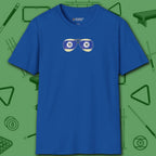 Smooth Shades T-Shirt, in Royal color, billiards shirt, front view