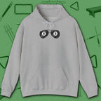 Smooth Shades Hoodie, in Sport Grey color, billiards shirt, front view