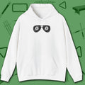 Smooth Shades Hoodie, in White color, billiards shirt, front view