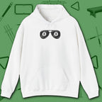 Smooth Shades Hoodie, in White color, billiards shirt, front view