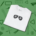 Smooth Shades T-Shirt, in White color, billiards shirt, folded view