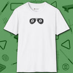 Smooth Shades T-Shirt, in White color, billiards shirt, front view