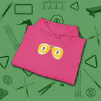Smooth Shades Hoodie, in Heliconia color, billiards shirt, folded view