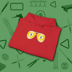 Smooth Shades Hoodie, in Red color, billiards shirt, folded view