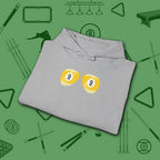 Smooth Shades Hoodie, in Sport Grey color, billiards shirt, folded view