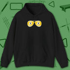 Smooth Shades Hoodie, in Black color, billiards shirt, front view