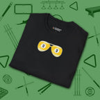 Smooth Shades T-Shirt, in Black color, billiards shirt, folded view