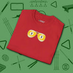 Smooth Shades T-Shirt, in Red color, billiards shirt, folded view