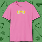 Smooth Shades T-Shirt, in Azalea color, billiards shirt, front view