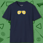 Smooth Shades T-Shirt, in Navy color, billiards shirt, front view