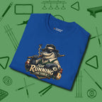 Still Running Shark T-Shirt, folded view, in Royal your secret weapon off the table