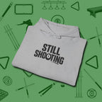 Still Shooting Hoodie, folded view, in Sport Grey look good while calling your pocket