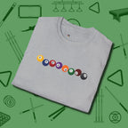 Swearing Ball T-Shirt, folded view, in Sport Grey helps your stroke and your style