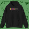 Swearing Pool Balls Hoodie, in Black color, billiards hoodie, front view