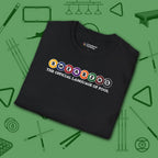 Swearing Pool Balls T-Shirt, in Black color, billiards shirt, folded view