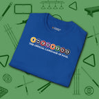 Swearing Pool Balls T-Shirt, in Royal color, billiards shirt, folded view