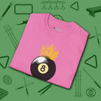 Table Royalty T-Shirt, in Azalea color, billiards shirt, folded view