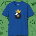 Table Royalty T-Shirt, in Royal color, billiards shirt, front view